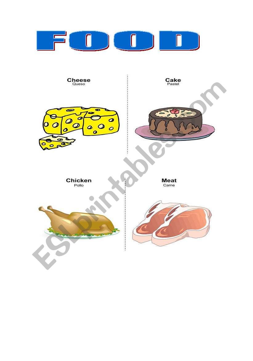 FOOD 2 worksheet