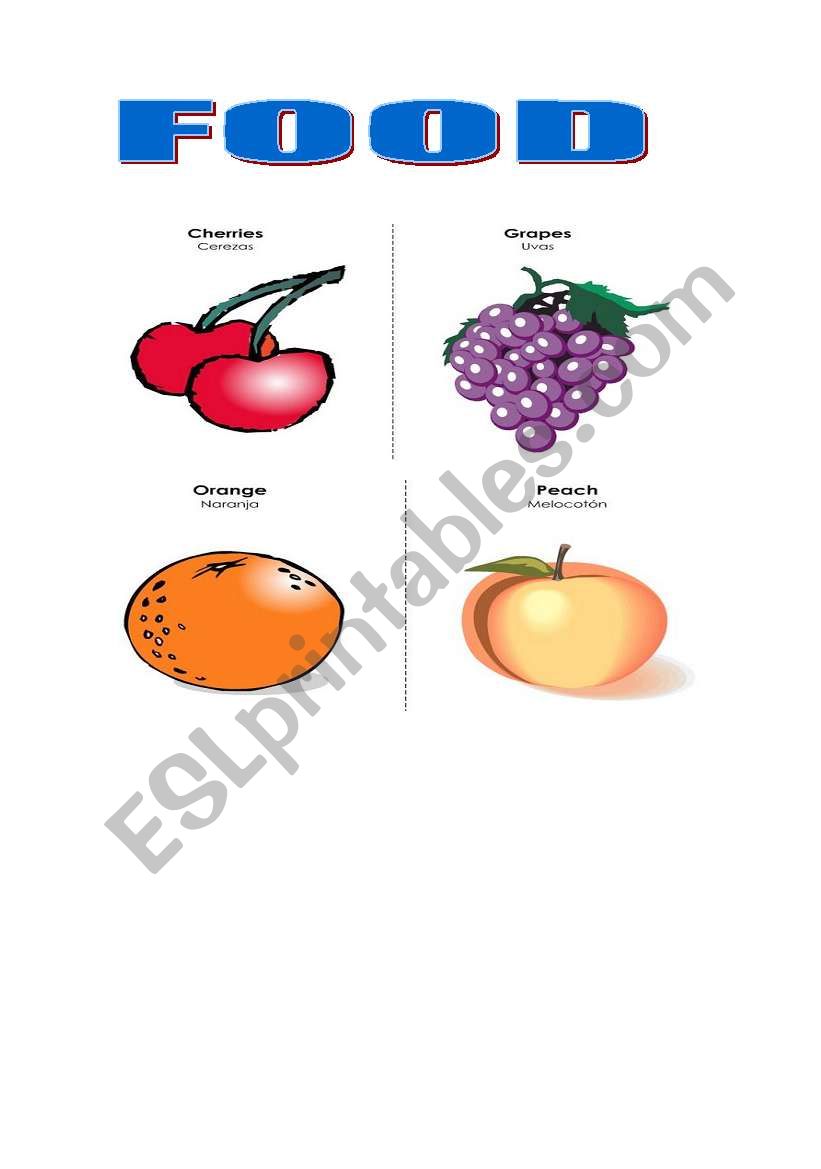 food 6 worksheet