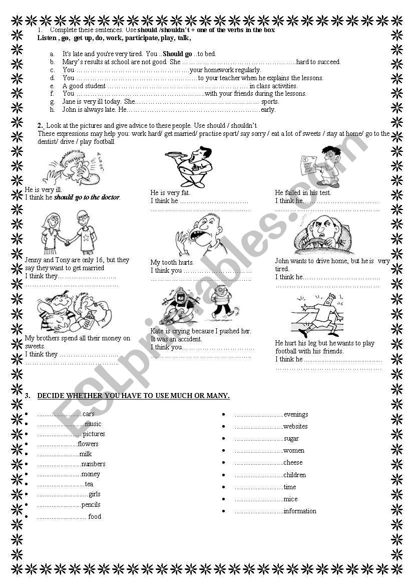 TEST - some - any - much - many - should