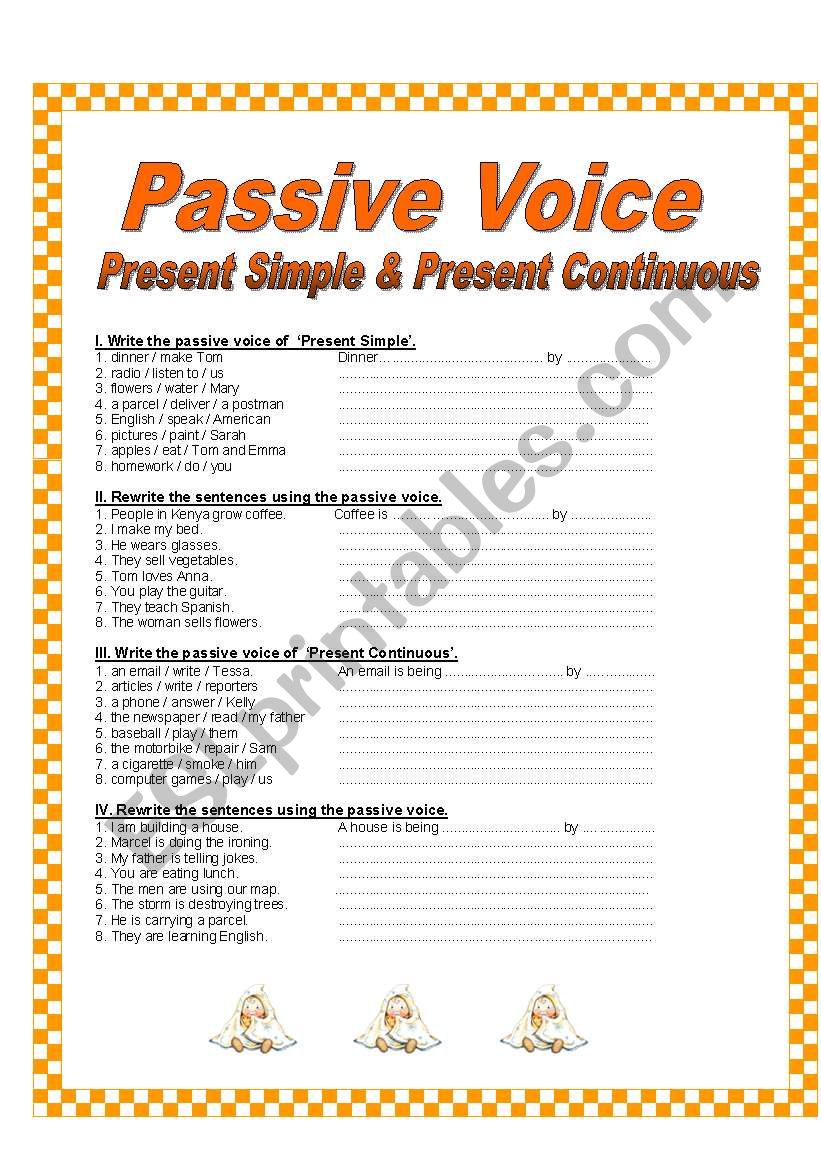 Passive Voice worksheet