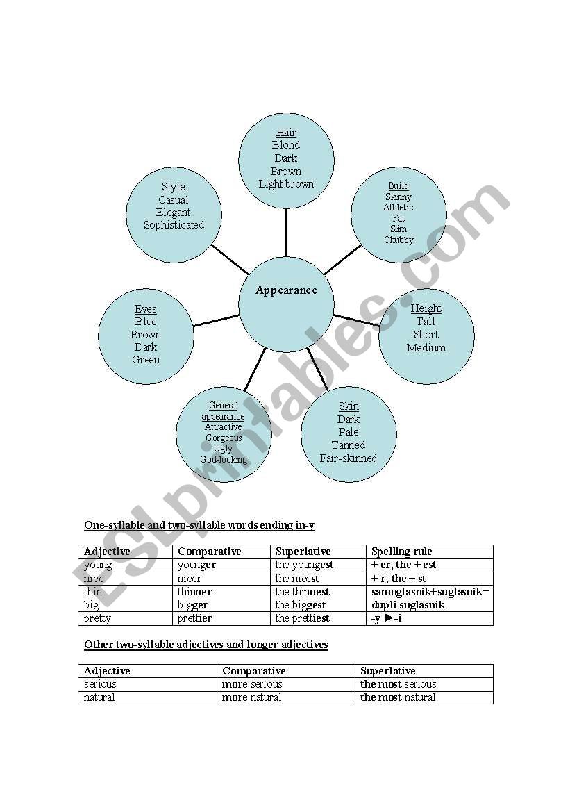 comparative and superlative worksheet