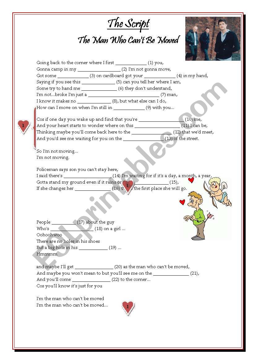 ValentineÂ´s Day activity - Song by The Script