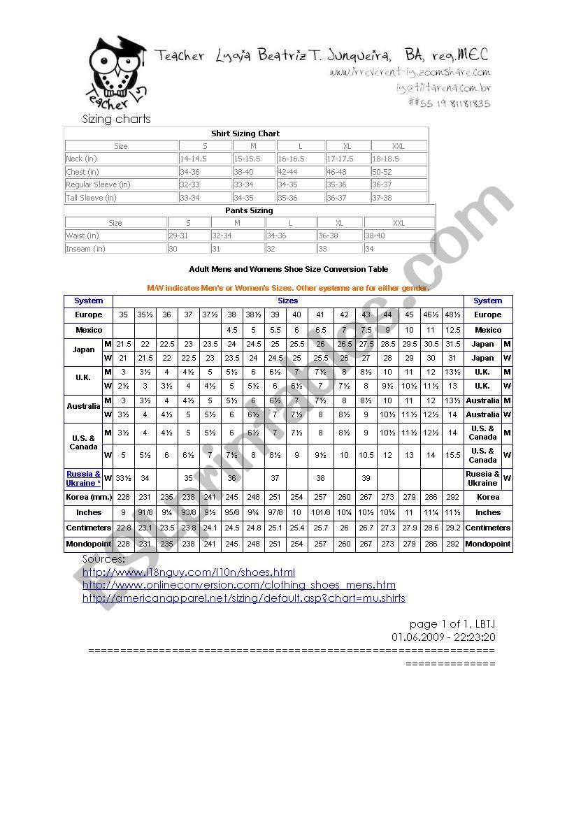 mens 42 size conversion