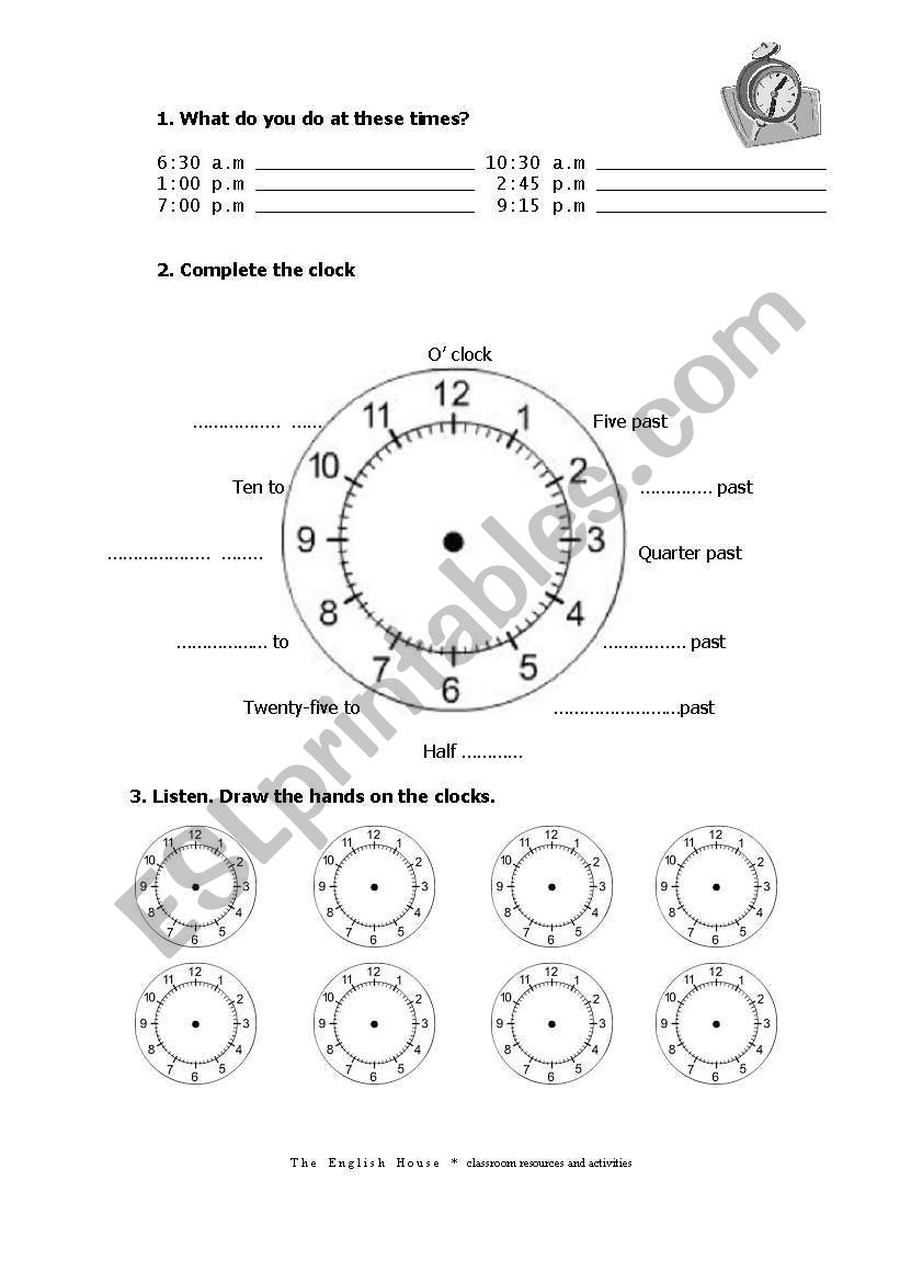 time worksheet