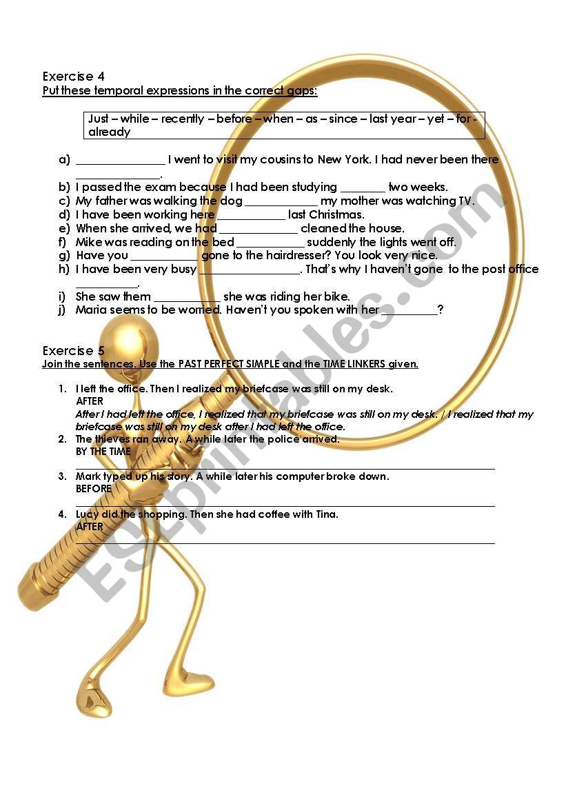 Test on past tenses 2/2 worksheet