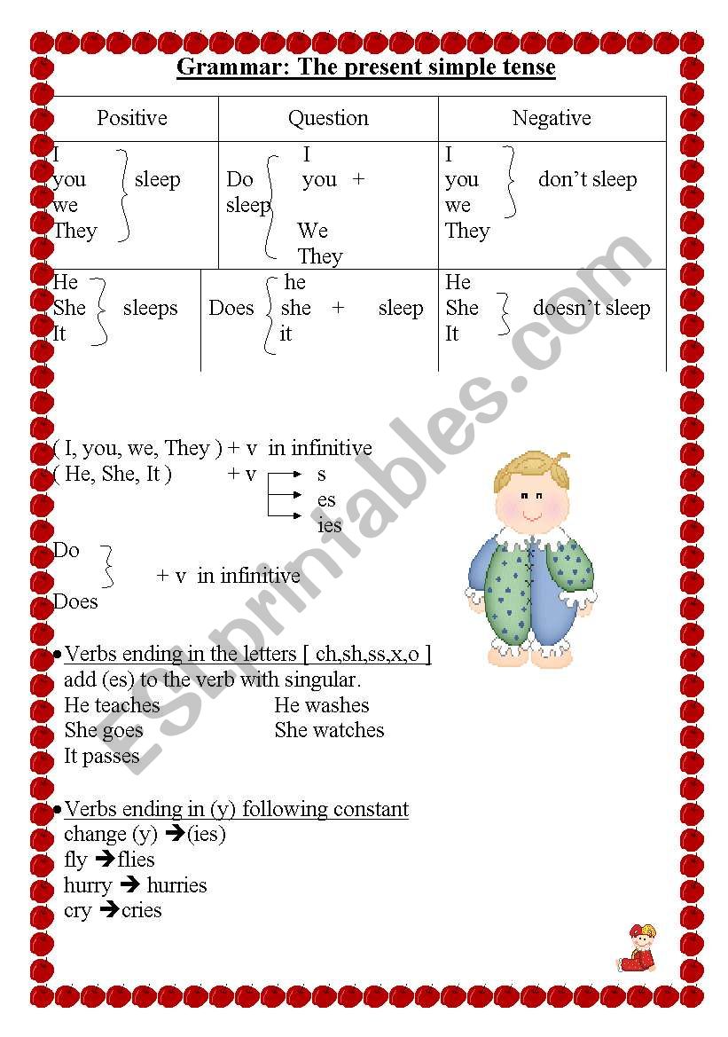 present simple worksheet