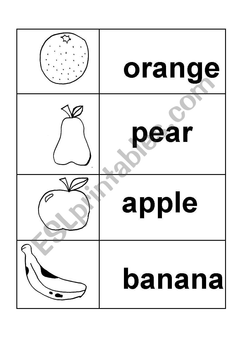 fruits 1 worksheet