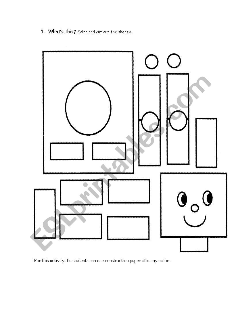 Robot worksheet