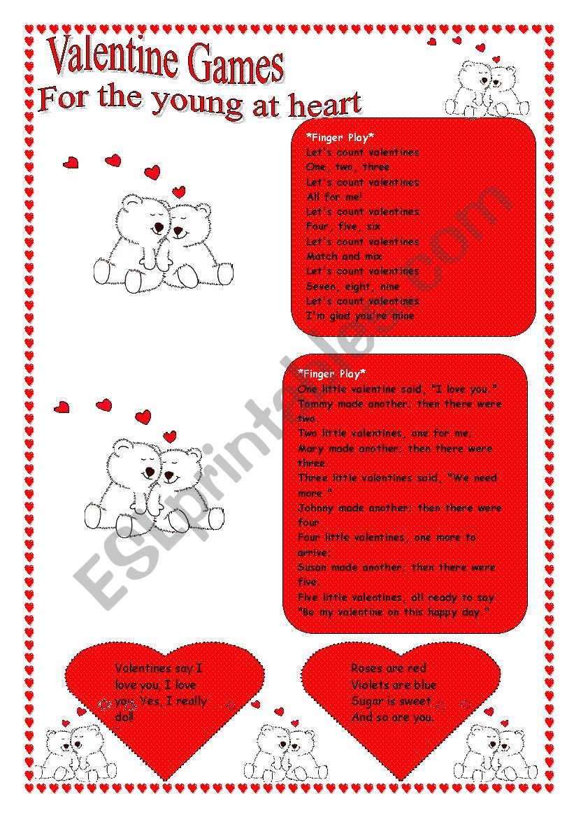 Valentine Games for the Young at Heart