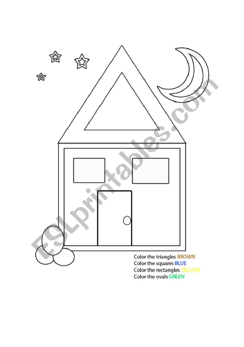 Shape House worksheet