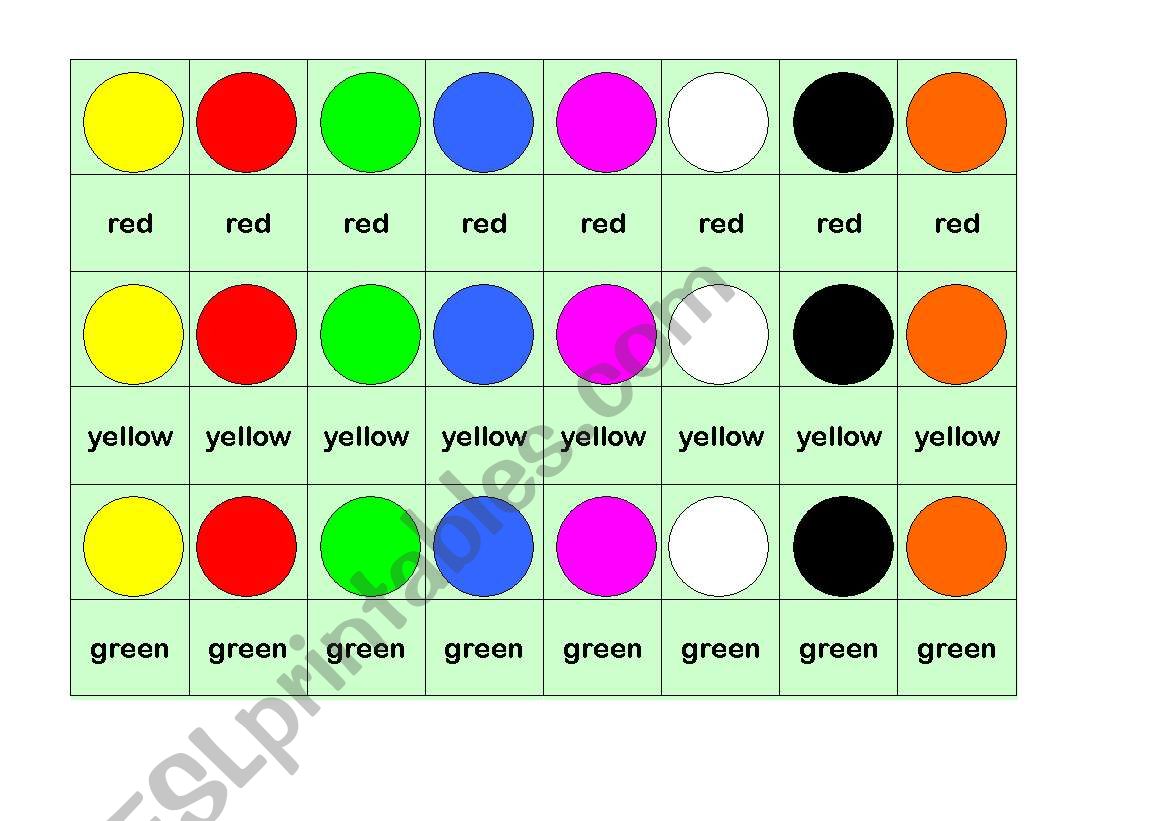 colour dominoes  worksheet