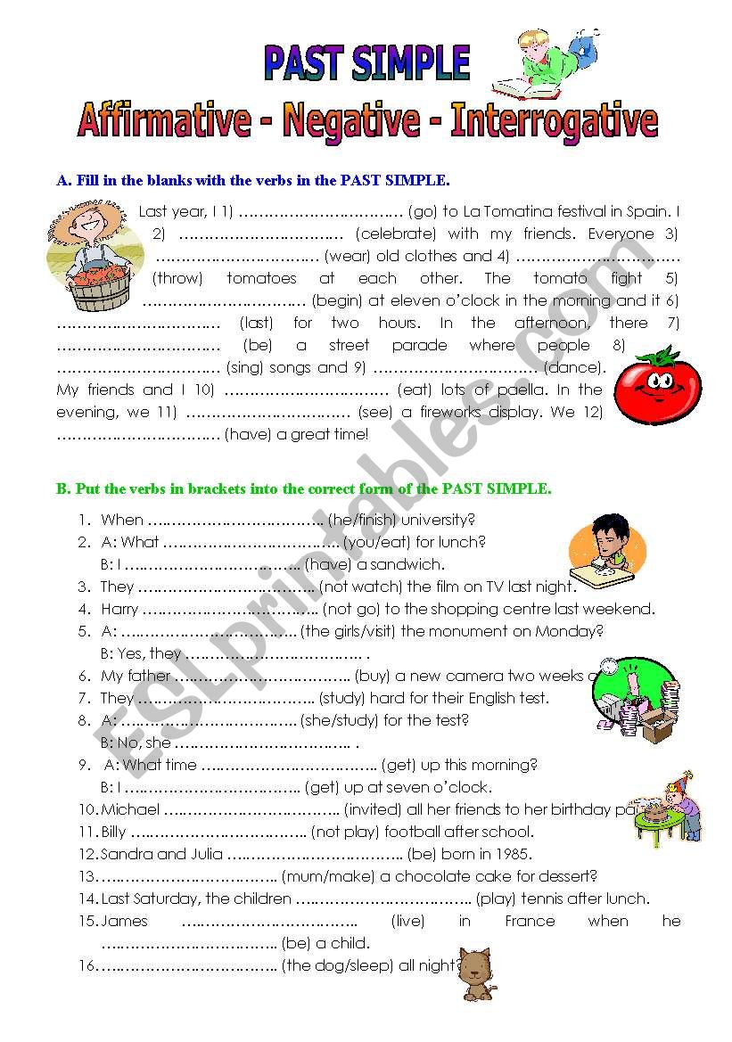 Past Simple worksheet