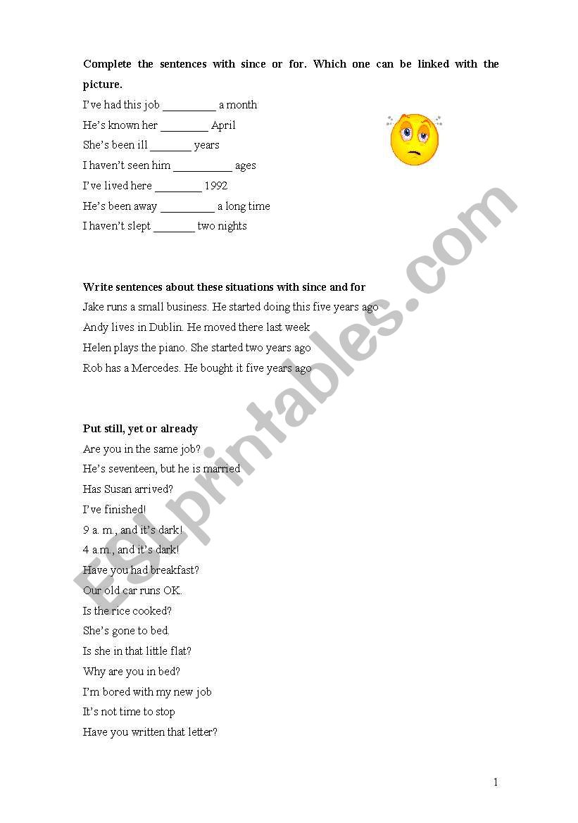 present perfect and past simple