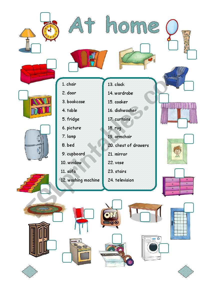 At  home (3/3) worksheet