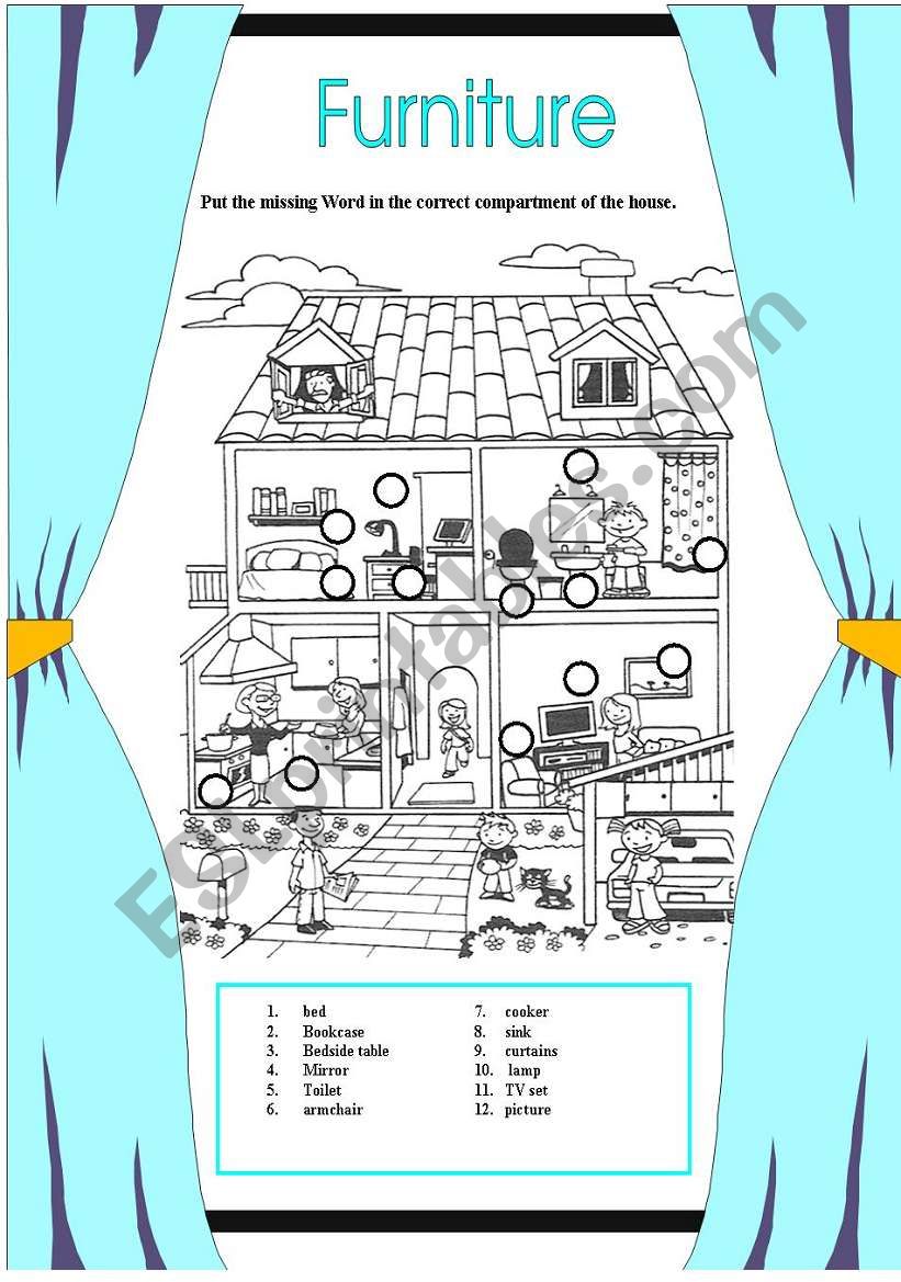 Furniture worksheet