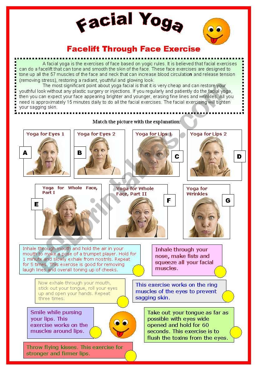 FACIAL YOGA - text and exercise