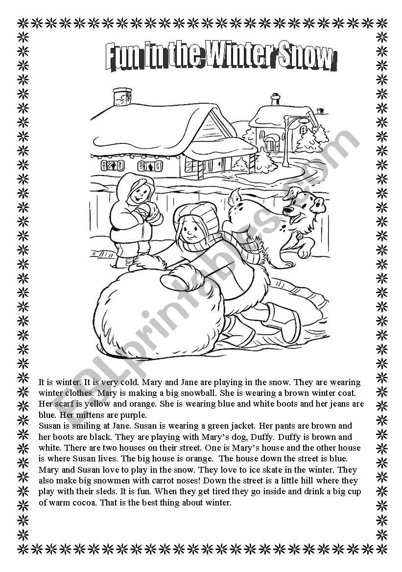 Winter Fun Activity Worksheets!