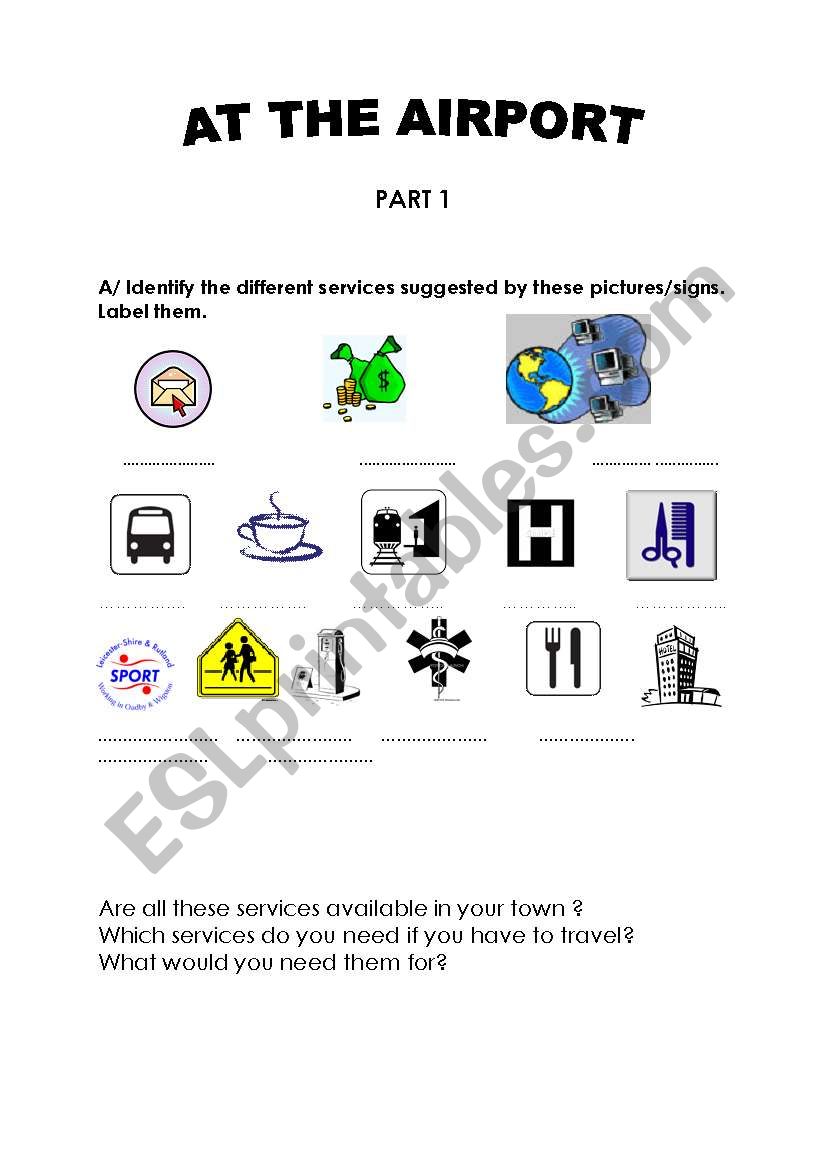 SERVICES worksheet