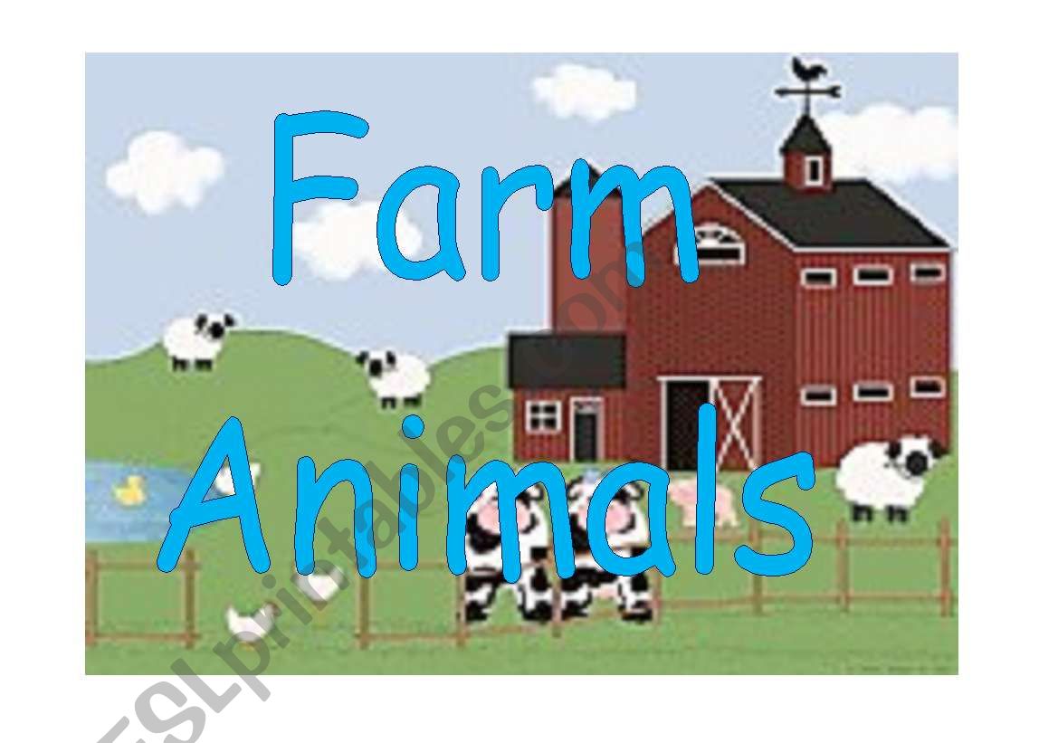 FARM ANIMALS FLASHCARDS worksheet