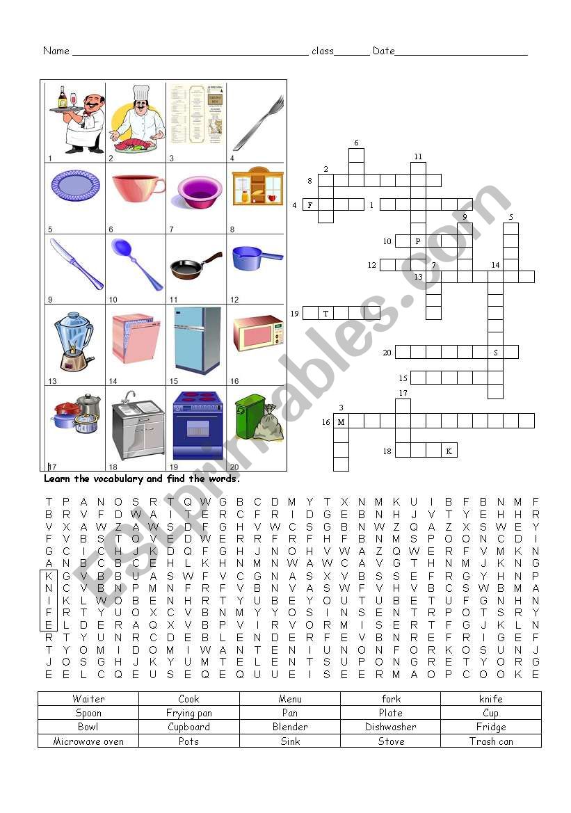 At the restaurant-II worksheet