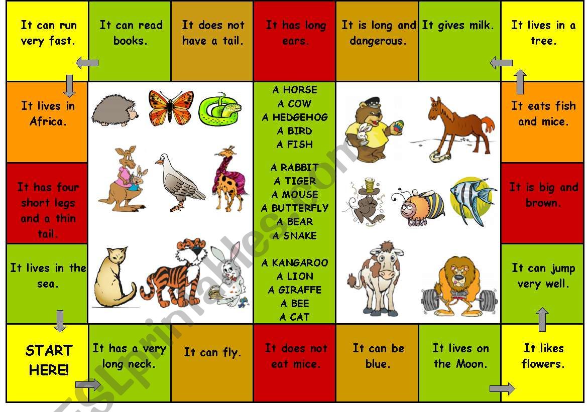 Game What Animal is It worksheet