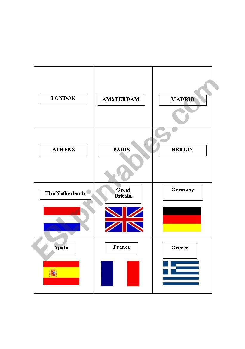 European countries and capitals 1