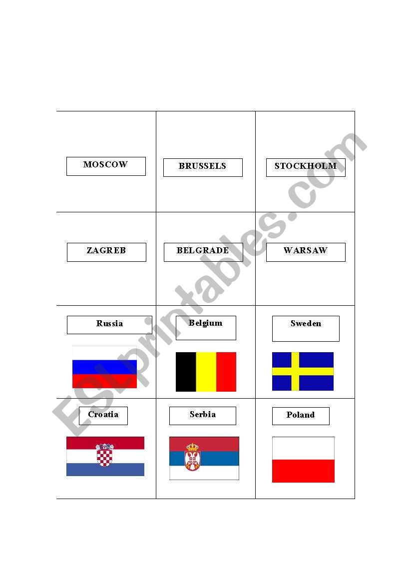 European countries and capitals 4
