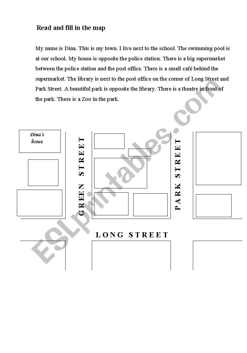 Prepositions worksheet