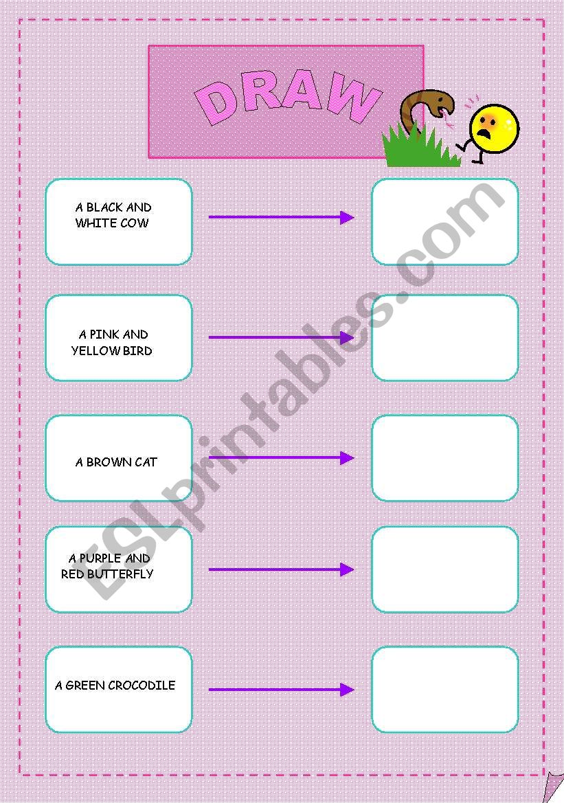 draw the animals worksheet