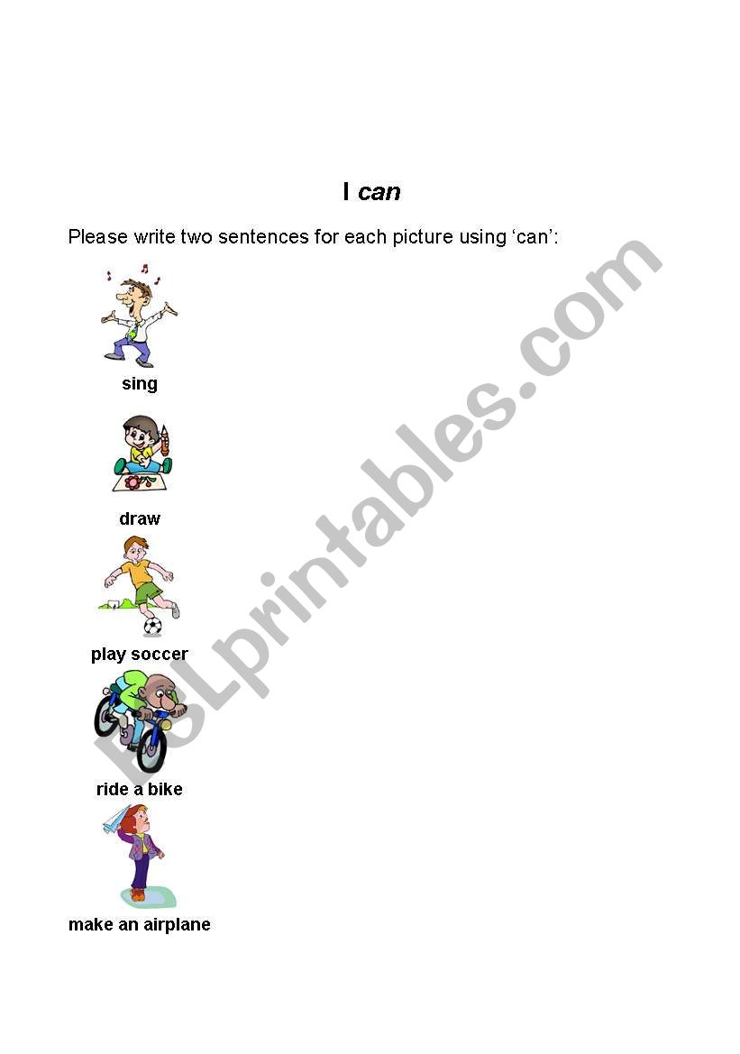 can and cant worksheet