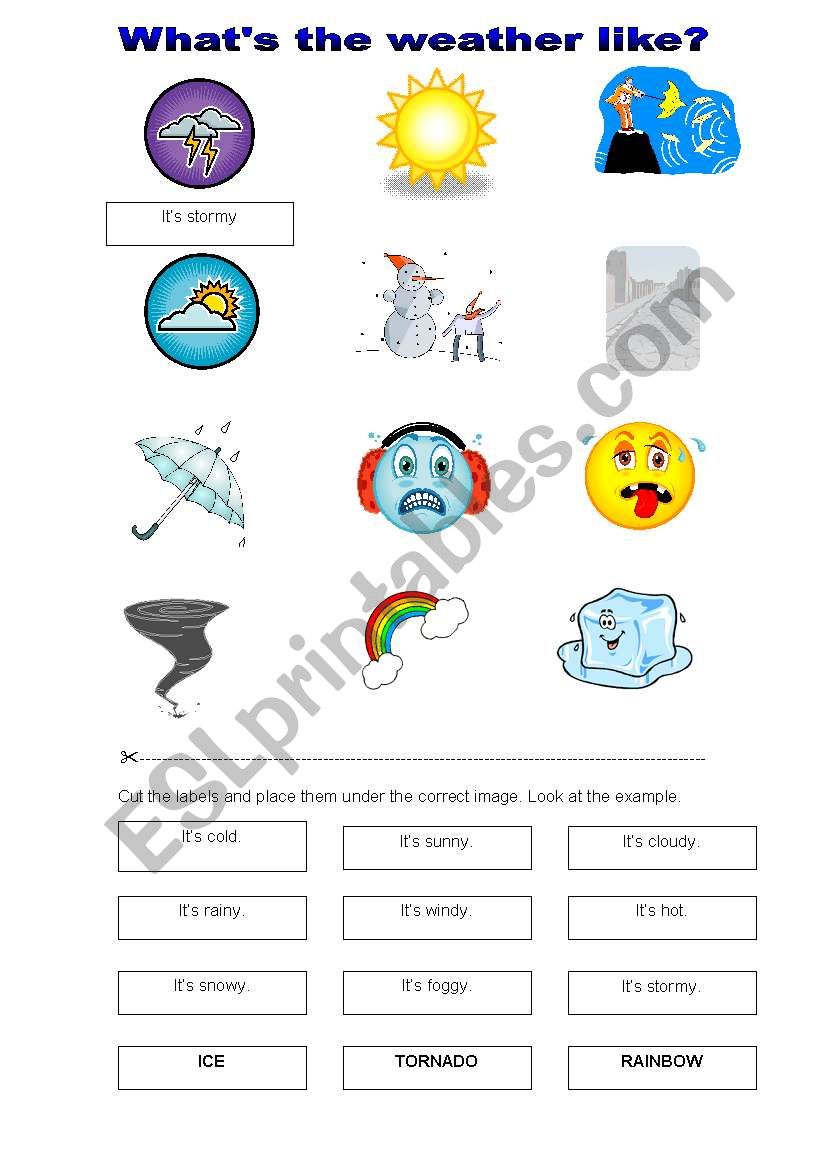 The weather 2 worksheet