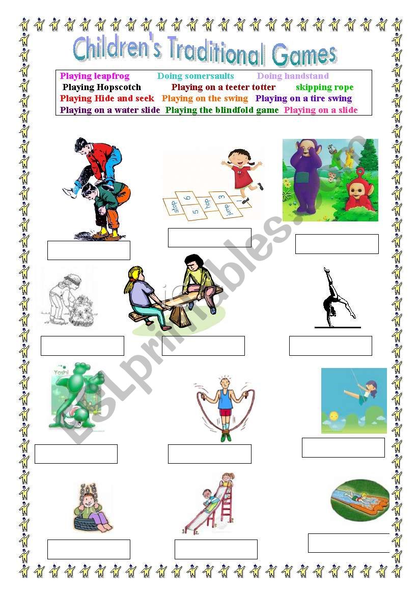 CHILDRENS GAMES worksheet