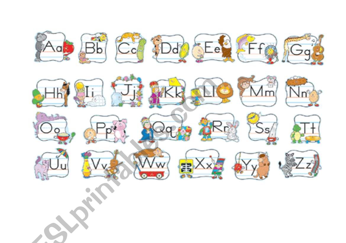 ALPHABET worksheet