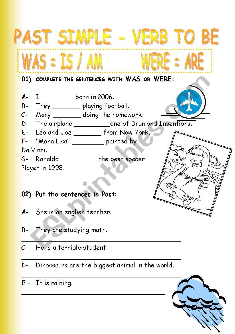 Past simple worksheet