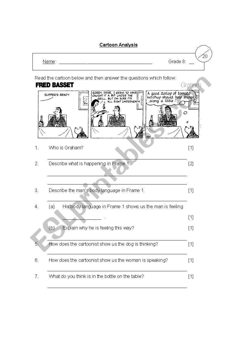 Cartoon Analysis worksheet