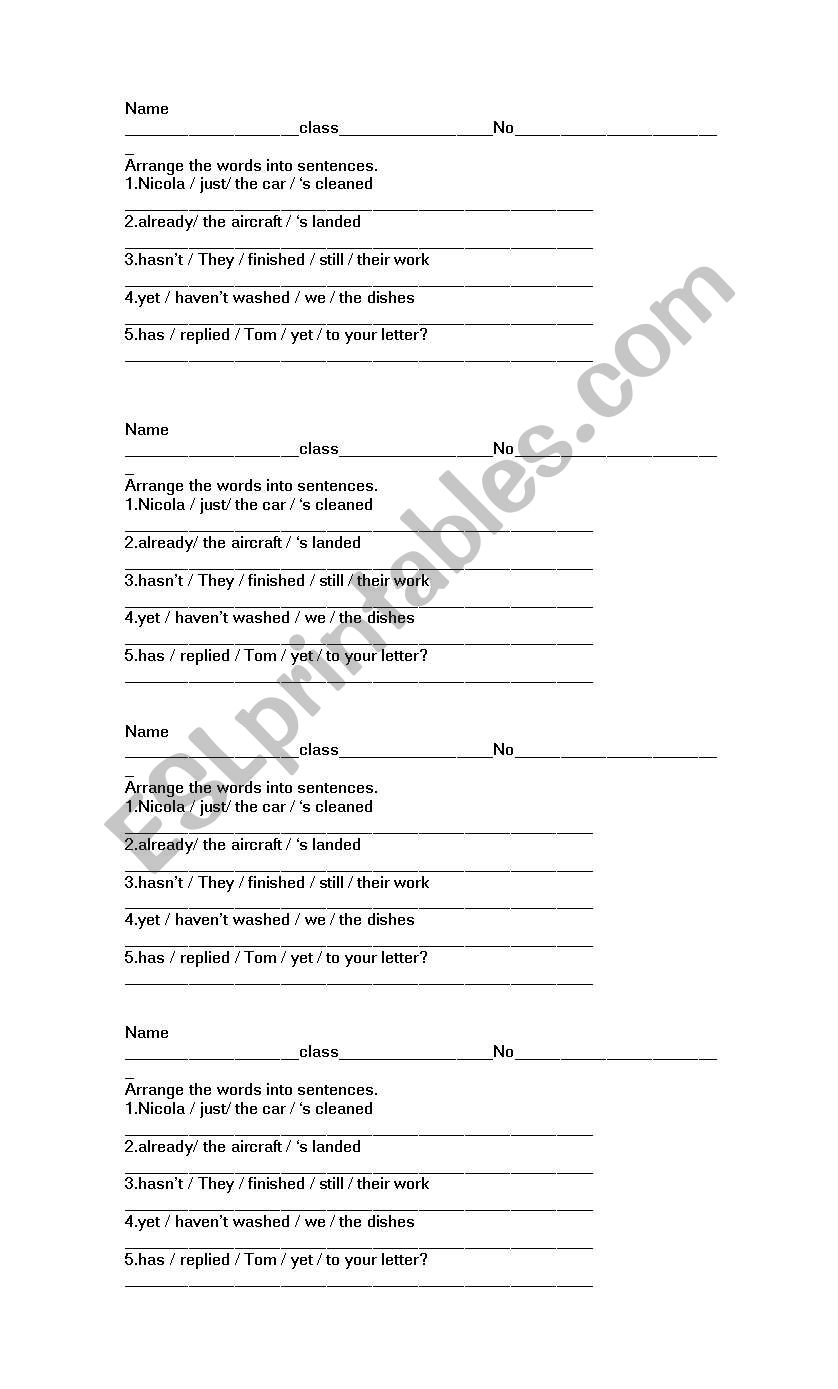 present perfect tense worksheet