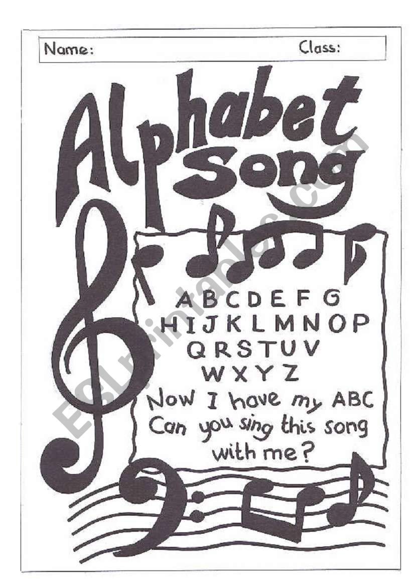 Alphabet Song worksheet