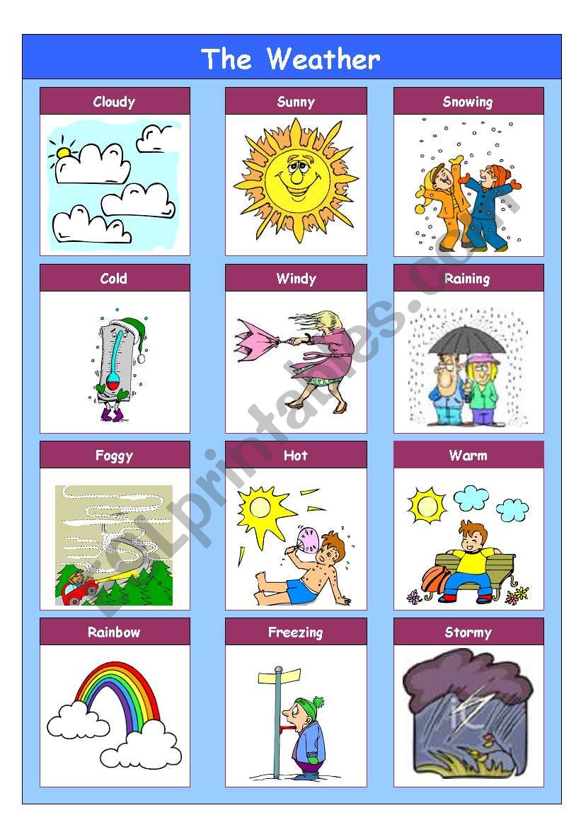 The Weather worksheet