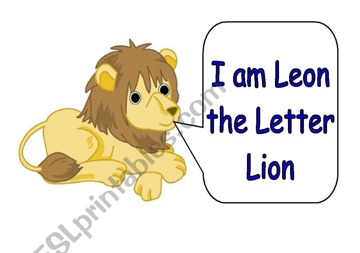 Leon the letter lion 2 worksheet