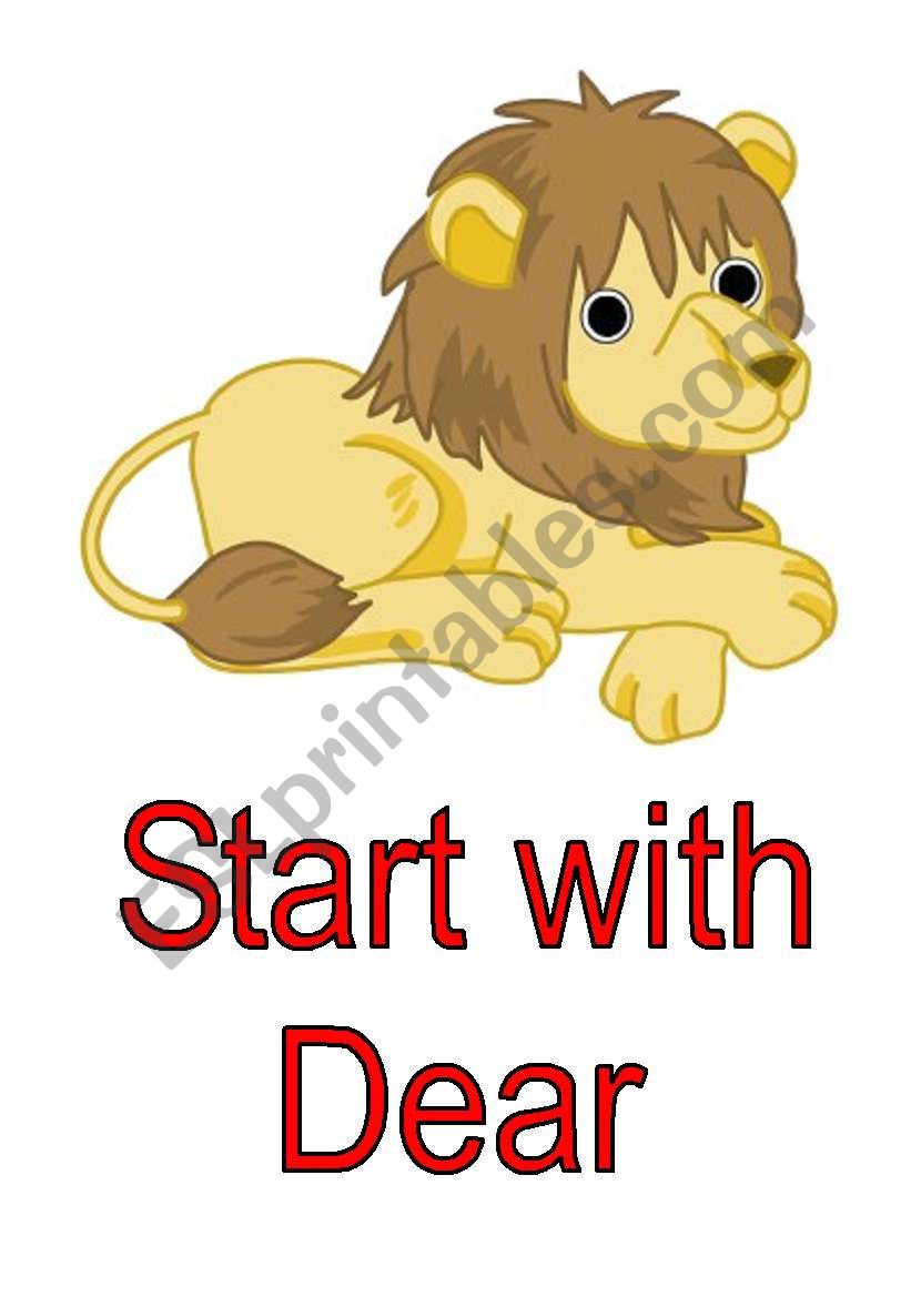 Leon the letter lion 3 worksheet