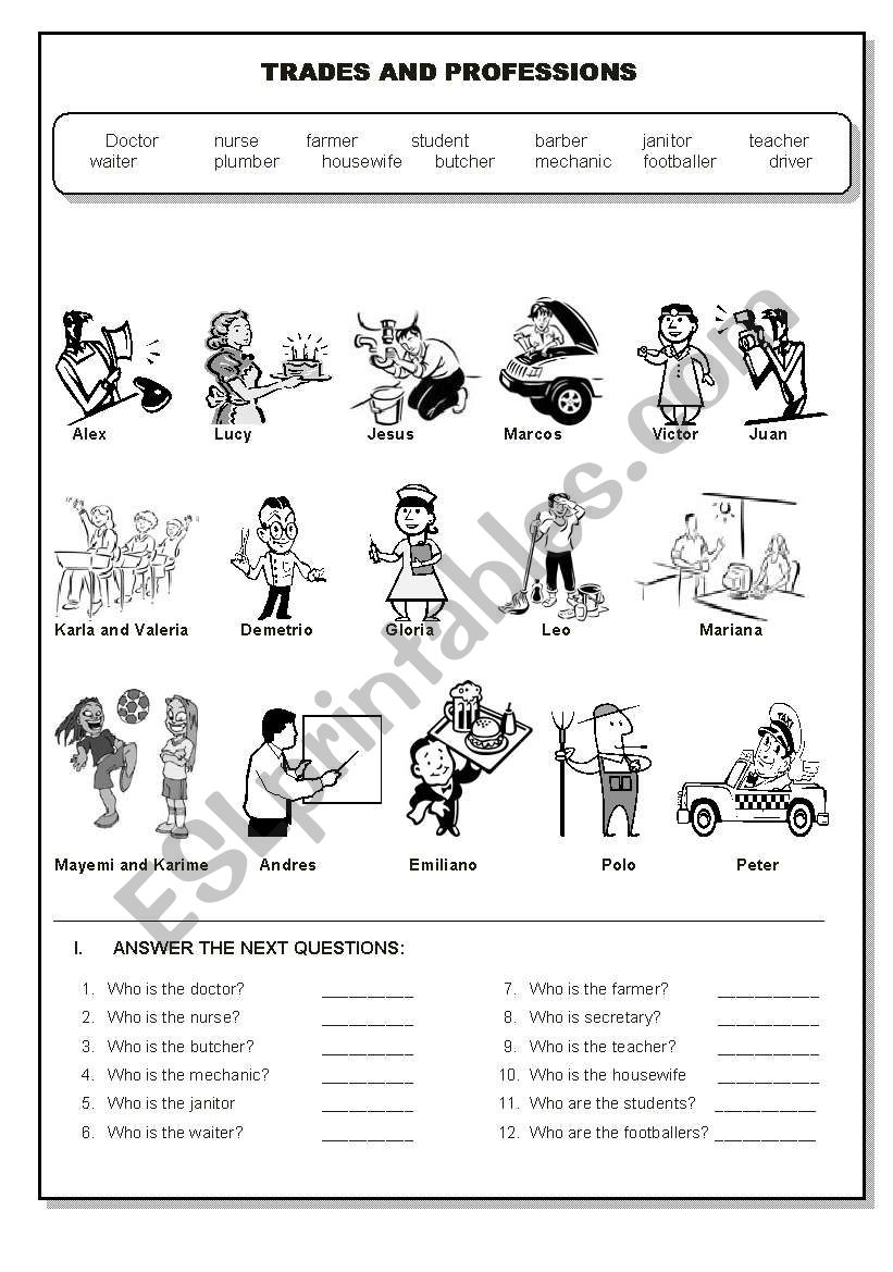 JOBS  worksheet