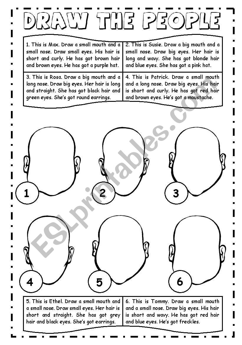 Draw the people worksheet