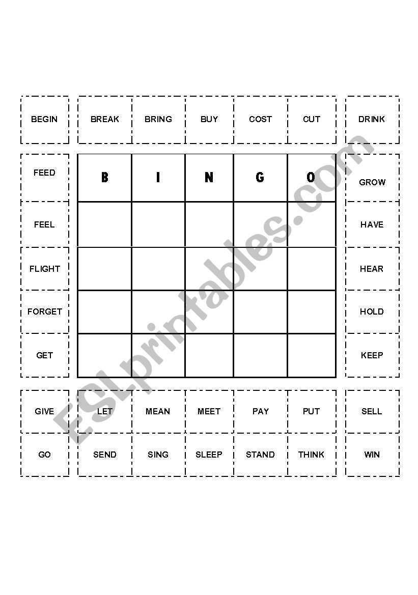 Bingo  worksheet