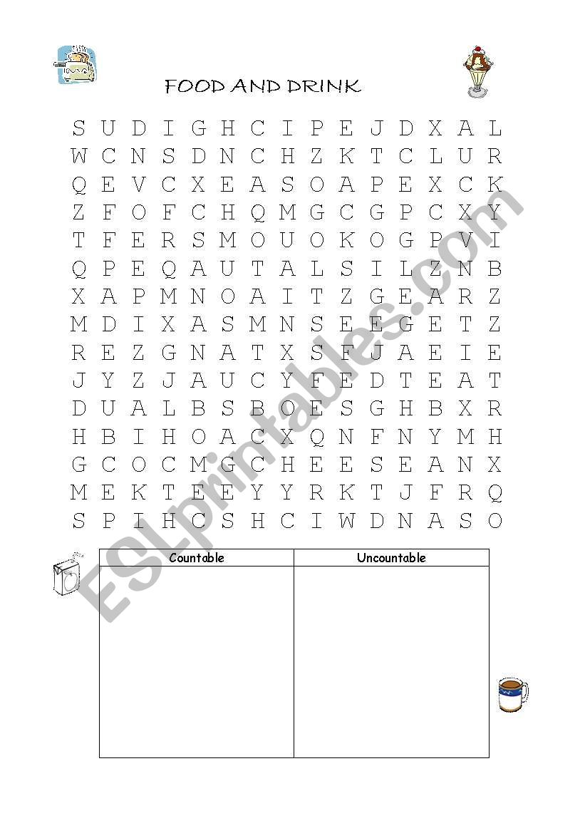 Word Search worksheet