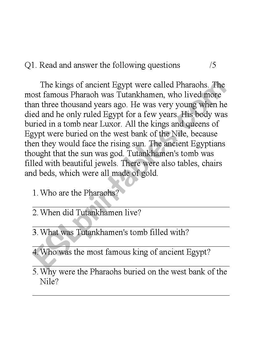 Test 2 worksheet