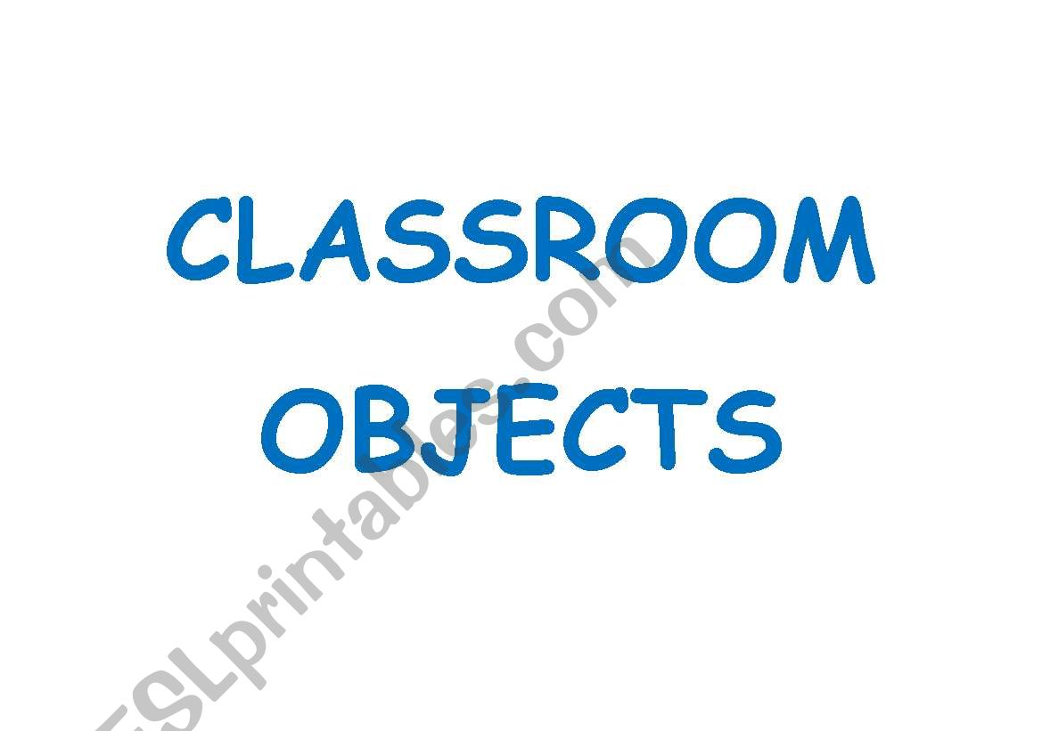 CLASSROOM OBJECTS 14 worksheet