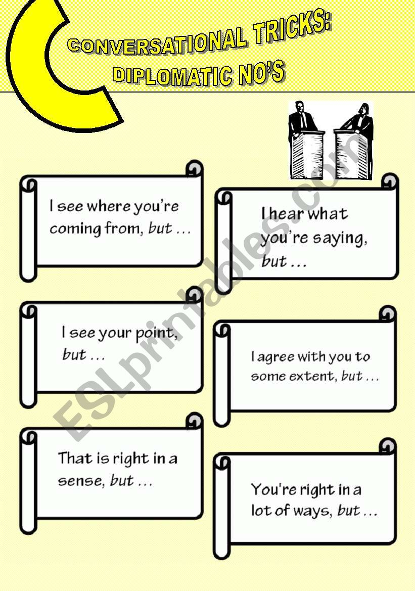 Conversational turn-taking: Diplomatic NoÂ´s