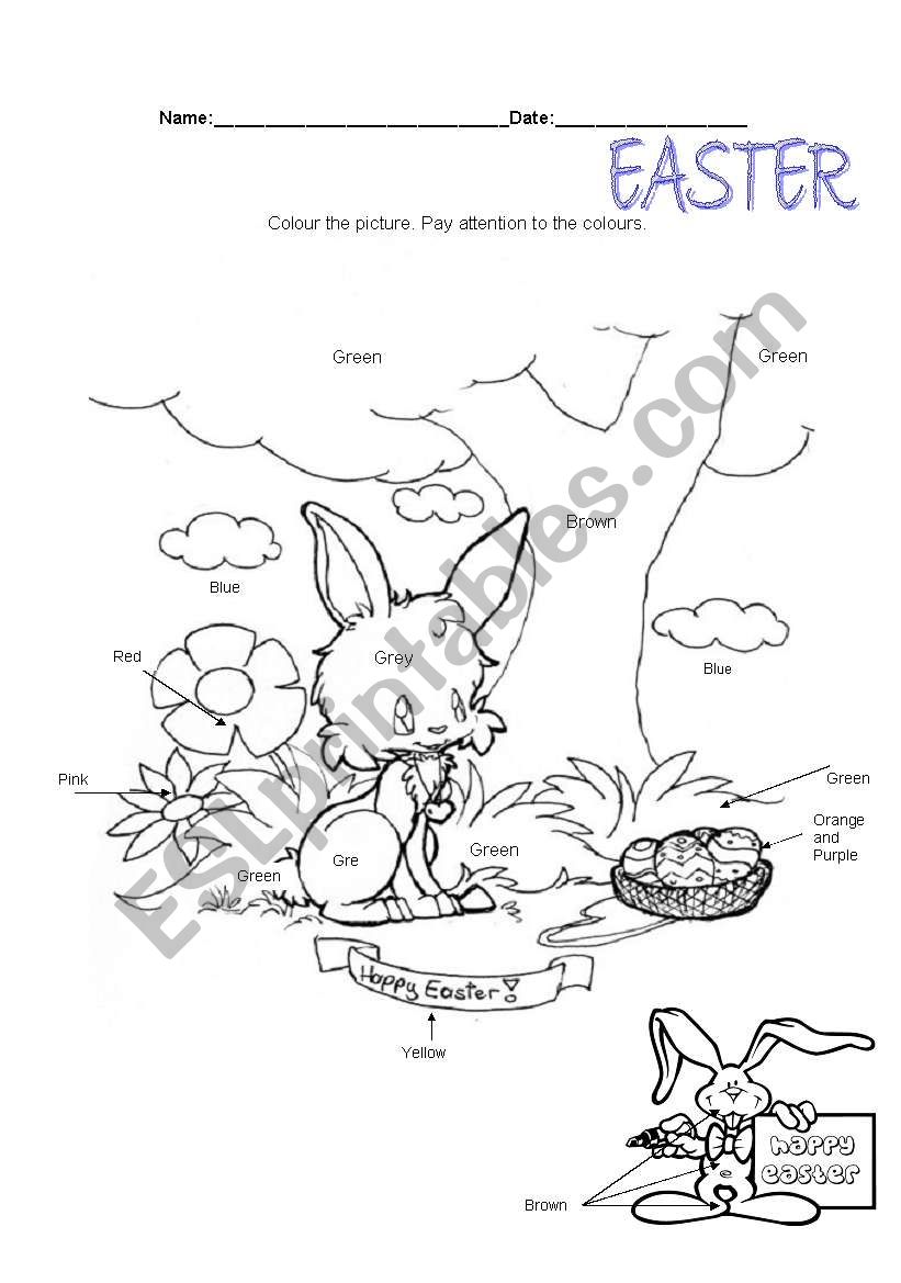 Easter worksheet