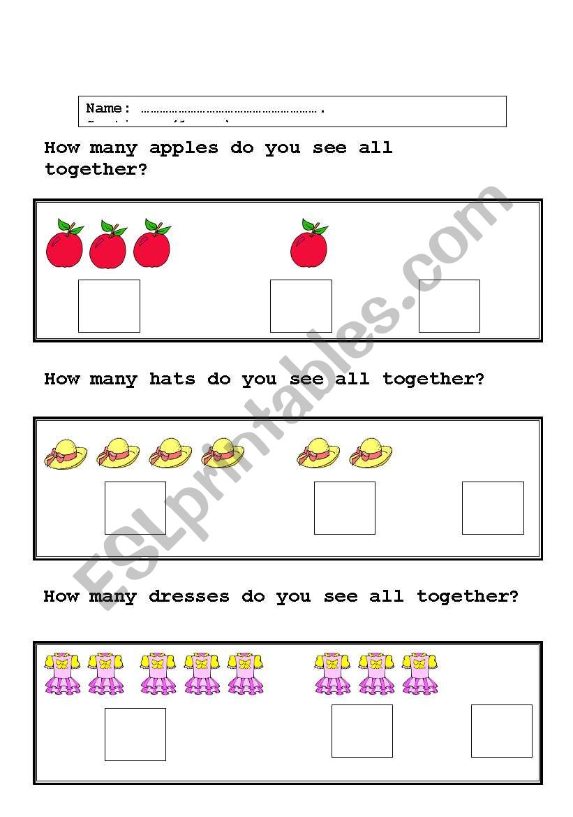 addition worksheet