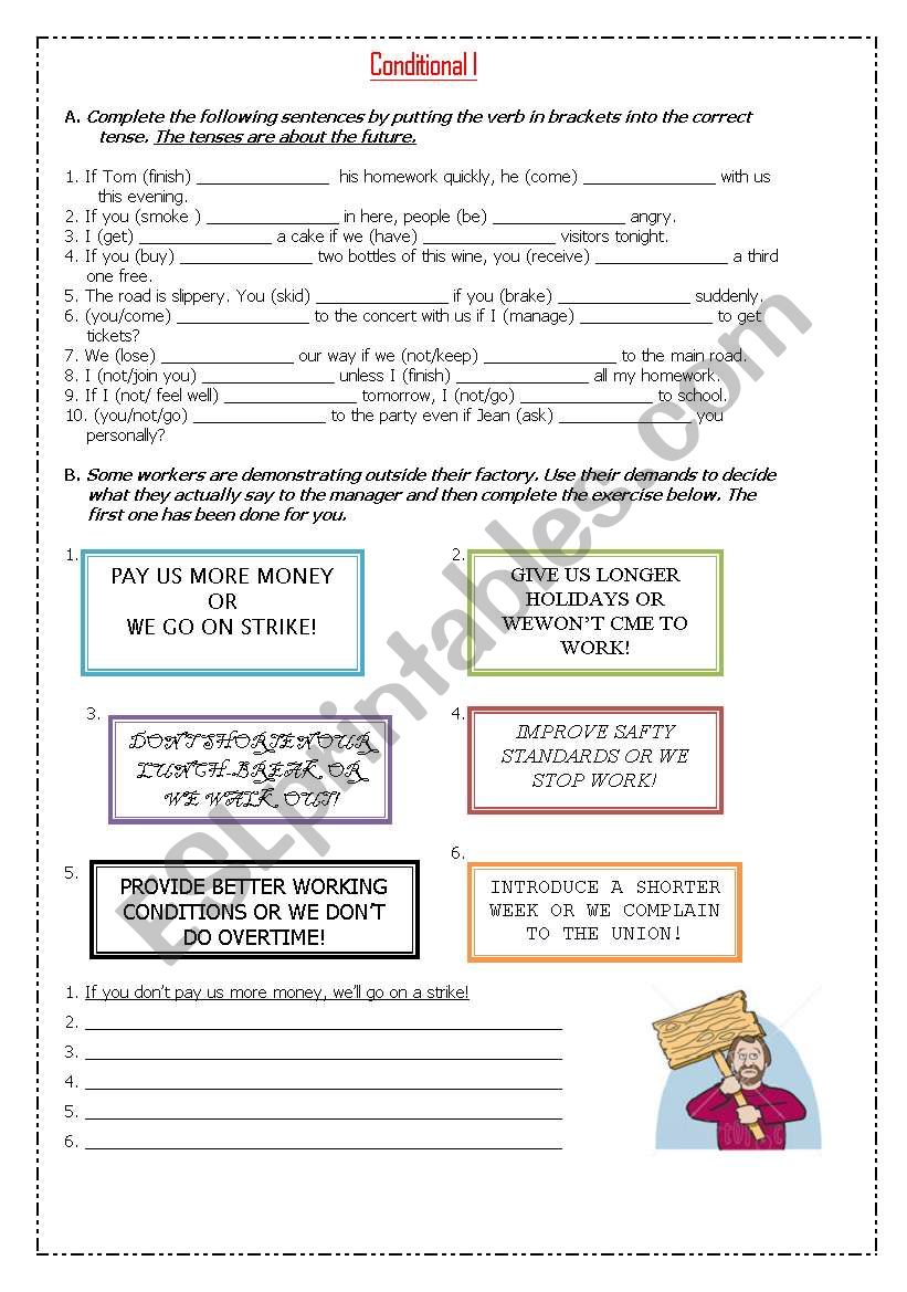 Conditional Type I worksheet